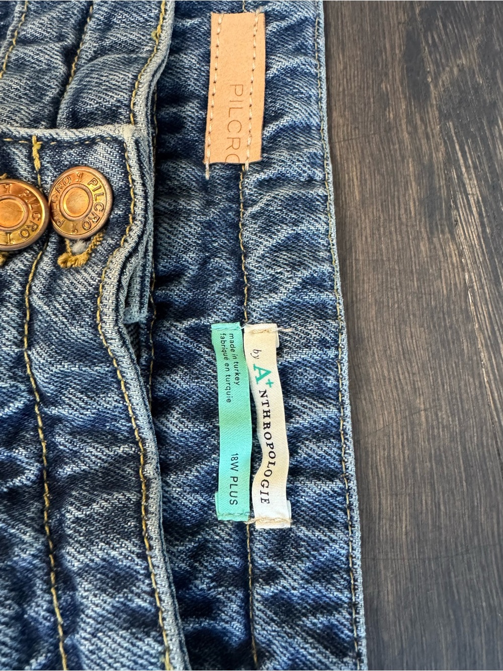 Pilcro The Wanderer Relaxed Jeans $148 Size 18W Anthropologie NWT - Picture 8 of 13